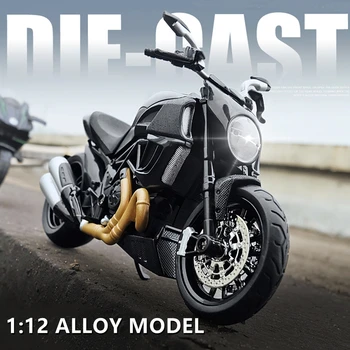 1/12 Ducati Streetfighter Lydinio Motociklų Modelis Diecast Modeliavimas Metalo Lenktynių Gatvės Motociklų Modelis Garsas