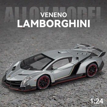1:24 Lamborghini Veneno automobilių sporto Aukštos Modeliavimas Diecast Automobilių Metalo Lydinio Modelio Automobilių Vaikų žaislų kolekcija dovanos F573