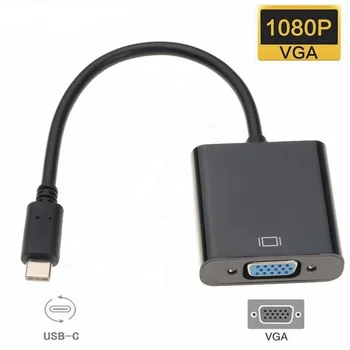 1080P Display Port DP HDMI / Micro / Tipas-C USB C VGA Vyrų ir Moterų Kabelio Adapteris 1920x1080 KOMPIUTERIO, Nešiojamojo kompiuterio 