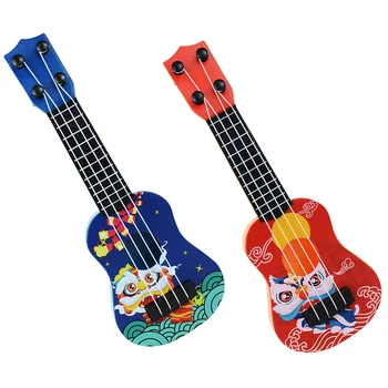 2 Vnt Mini Gitara Bamblys Amžiaus grupių 1-3 Vaikams Žaislas Vaikų Lopšelio Vaikų Žaislai Ukulėle Plastiko Gali Žaisti 3-5