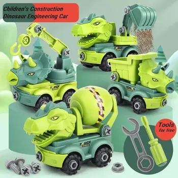 A3 Transporto Priemones, Ekskavatorių Dinozaurai Statybos Nuimamas Žaislų Ir Savarankiškai Pakrovimo Vykdyti Vaikų Rankas Ant Sugebėjimus