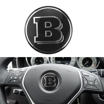 ABS 57mm 3D Vairas Padengti Logotipo Lipdukas Mercedes Benz Brabus