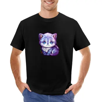 Akvarelė Mažai Panther, T-Shirt anime mielas viršūnes ir berniukai, gyvūnų spausdinti marškinėliai dizaineris marškinėliai vyrams