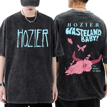 Aš Beveik Man Vėl Hozier Unreal Atkasti T-Shirt, Derliaus Plauti Negabaritinių Y2K Moterų Harajuku Marškinėliai
