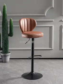 Baro kėdė kėlimo sukasi geležies aukštos kėdės koja šviesos prabanga modernių paprastų buitinių atgal baro taburetės mados baro kėdė