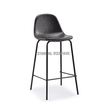 Baro kėdė modernių paprastų buitinių pramonės stiliaus Šiaurės atgal net raudonos šviesos prabangus baras didelis koja kėdžių, baro kėdžių