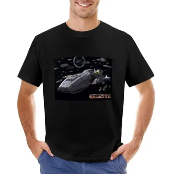 Battlestar Galactica T-Shirt sunkiasvoris t marškiniai vyrai treniruotės marškinėliai