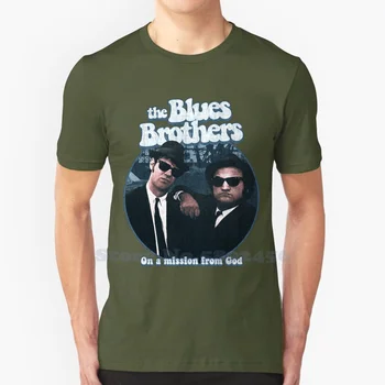 Blues Brothers Aukštos Kokybės 100% Medvilnės Marškinėlius