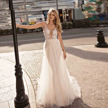Boho Vestuvių Suknelė 2023 Suknelės Skraiste Nuotaka Moterims Tinkamas Prašymą Weddding Brides Šalies Vakare Moterims Moteriški Elegantiška Prom Suknelė
