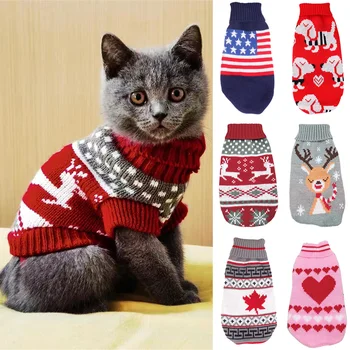 Cute Kačių Megztinis Kostiumas Žiemą Šiltas, pritaikytas Drabužiai Katėms Katten Sfinksas Puloveris Mascotas Drabužių Gatos Produktai Gyvūnams
