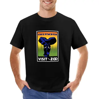 Derliaus Dramblys Apsilankyti Zoologijos sode Columbus T-Shirt Trumpi marškinėliai naujos redakcijos t marškinėliai, sporto sirgalių marškinėlių, marškinėliai vyrams
