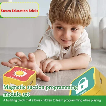 Didelis Dalelių Magnetinių Programavimo Blokai 9656 45002 Mokymo Priemonių Mechaninė Pavarų Aksesuarų Vaikams Švietimo Žaislai