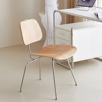 Dizaino Mediniai Valgomojo Kėdės Vienas Minimalistinės Šiuolaikinio Gyvenimo Kambario Kėdės Padažu Ergonomiškas Muebles Namų Baldai A1