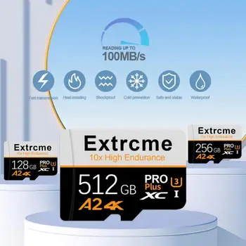 Extreme PRO 1 TB Atminties Kortelės Class10 Micro SD TF Kortelės Didelės Spartos Duomenų Perdavimo 512 GB 216GB 128GB 32GB Už Cam Išmaniojo telefono Adapteris