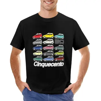 Fiat Cinquecento 30 metų, T-Marškinėliai berniukams, baltos spalvos sportinius marškinėlius, vasaros top greitai džiūsta marškinėliai slim fit t marškinėliai vyrams
