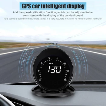 Hud Head Up Display GPS Spidometras, Aplinkos Šviesos Signalą Nustatyti, Skaitmeninis Laikrodis, Aukščio Matuoklis RPM MPH Automobilių Elektronikos Priedai