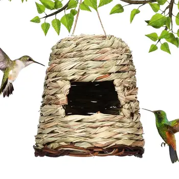 Hummingbird Lizdą Dekoro Novatoriškų Hummingbird Nest Namo Pakabinti Lizdavietes Ekologinių Birdhouses Už Amadinai Žvirblis, Zylė Sodas