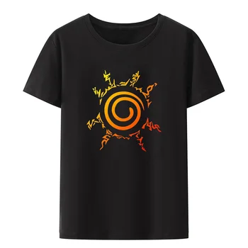 Japonų Anime Antspaudas Atspausdintas T-shirt Nostalgija Anime dvimatis Grafinis T Marškinėliai Vyrams Womne Drabužius Grynos Medvilnės Viršūnės
