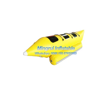 Karšto Pardavimo Pripučiami Geltonas Bananų Valčių Plaukioja Žuvys Vilkti Vamzdis Vandens Parkas Žaidimai