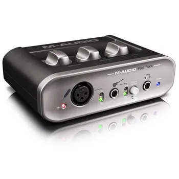 M-Audio Fast Track USB Įrašymo Studija Sąsają, profesionalus garso plokštės Mikrofono laidas 2 įėjimo ir 2 išėjimo