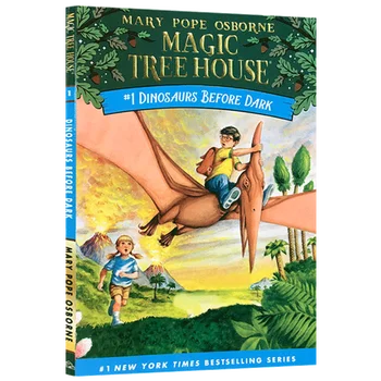 Magic Tree House Dinozaurai Prieš Tamsus, knygas Vaikams nuo 6 7 8 9 anglų kalbos knygų, Nuotykių romanų 9780679824114