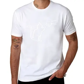 Miau - Oji Guzas T-Shirt vyras drabužių užsakymą t marškiniai vyrams, ilgomis rankovėmis t shirts