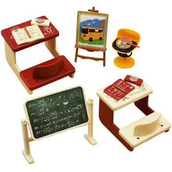 Mini Stalo Lentos Miniatiūriniai Klasės Tiekimo Lentos Vaikas Žaislai, Kėdutės Vaikams 