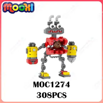 MOC1274 Kūrybos Serijos Epas Wubbox SS Blokai Siaubo Žaidimas Dainavimas Monstras Simbolių Modelio Surinkimo Plytų Žaislai Vaikams