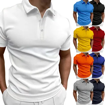 Nauja vasaros atsitiktinis polo marškinėliai, vyriški trumpomis rankovėmis viršų verslo, mados dizainas viršų oficialų išsiuvinėti polo marškinėliai medvilnės viršuje Europea