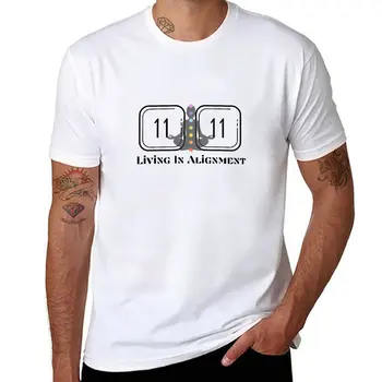 Naujas 11:11 Gyvenimo Derinimą, T-Shirt nauja redakcija marškinėliai mielas drabužių black t-marškinėliai vyrams