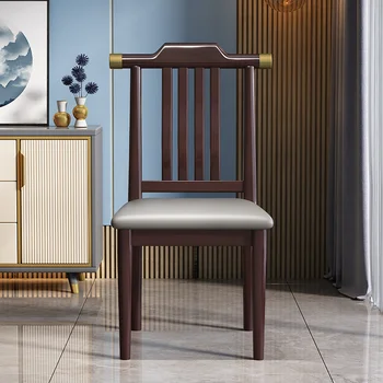 Naujas Kinų Stiliaus Visais Medžio Masyvo Viešbučio Restorane Valgomojo Kėdžių, Namų Modernių Paprastų Medinių Atgal Valgomojo Kėdės
