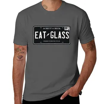 Naujas Valgyti Stiklo Licenciją Plokštelės T-Shirt gyvūnų spausdinti marškinėliai berniukams estetinės drabužius juokinga t marškiniai vyrams, drabužiai
