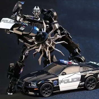 [NAUJOJI】Black Mamba Transformacijos BMB LS-02 LS02 Užtvara Policijos Automobilį MPM05 Filmas 5 Lydinio Versija Veiksmų Skaičius, Robotas Žaislai