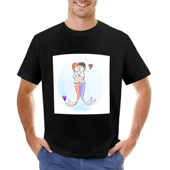 Nikas ir čarlio Merman Romantika T-Shirt negabaritinių t marškiniai vyrai grafinis t-shirts pack