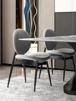 Nordic light luxury valgomojo kėdės, buitiniai Europos stiliaus makiažas kėdės, modernaus simpatijų ir patvirtinti kambario kėdės