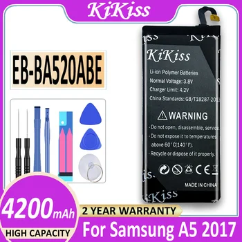 Originalus KiKiss Battery EB-BA520ABE 4200mAh Samsung Galaxy A5(2017 M.) A520 A520F Pakeitimo Bateria + Sekimo Numerį