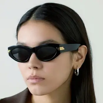 Pardavimo Ovalo Karšto Tendencijos MADOS Produktų Acetatas Cat Eye Akiniai nuo saulės Moterims Moteriški Moterų Classic Prekės ženklo Dizaineris SAULĖS AKINIAI