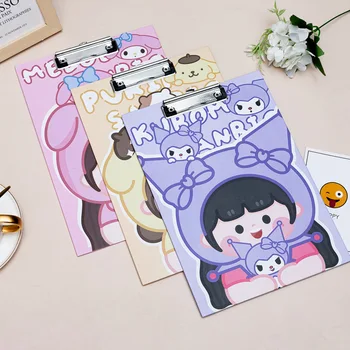 Sanrio Serijos Cute Girl A4 Valdybos Įrašo Rašymo Bloknote Bandymo Popieriaus Saugojimo Aplanką, Popierius, Rašymo Lenta Duomenų Aplanko Vaikus Gražus Dovanos