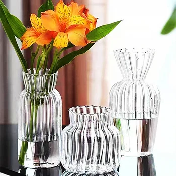 Skaidraus Stiklo Vazos, skirtos Augalų Butelis Vazonas Šiaurės Kūrybos Hydroponic Terariumai Išdėstymas, Konteinerių Gėlių Stalo Vaza