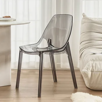 Skaidrus Stiliaus Valgomojo Kėdė Paprasta Šiuolaikinės Akrilo Plastiko Kėdė Akcentas Kristalų Dvasios Relax Kėdė Derybų Laisvalaikio Kėdė