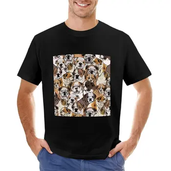 Socialinės anglų Buldogas T-Shirt didingas marškinėliai blondie marškinėliai T-marškinėliai vyrams medvilnės