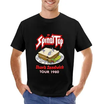 Spinal Tap - Ryklys Sandwich Kelionių 1980, T-Shirt, derliaus marškinėliai mielas viršūnes grafinis t marškinėliai vyrams marškinėliai