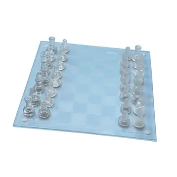 Stikliniai Šachmatai Žaidimas Ankstyvojo Ugdymo Nešiojamų Šeimos stalo Žaidimas Šachmatais Nustatyti Suaugusiųjų