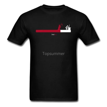 Terminas T-Shirt Vyrai Mirtis Ateina Marškinėliai Naujovė Dizaineris Marškinėlius Užsakymą Suaugusiųjų Drabužiai Grim Reaper Spausdinti Viršuje Tees Juoda