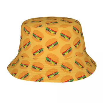 Unisex Hamburger Skanus Maisto Kibiras Skrybėlės Asmeninį Vasaros Kelionių Paplūdimys Skrybėlės