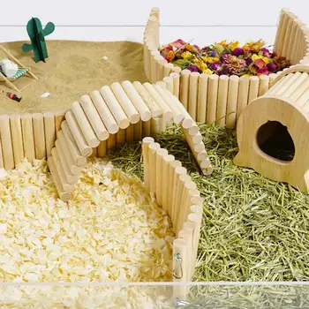 Universalus Pet Kopėčių Žaislas Natūralaus Medžio Arch Bridge Kramtyti Žaislus Ilgai, Laipioti Kopėčiomis, Mažų Naminių Žaislų