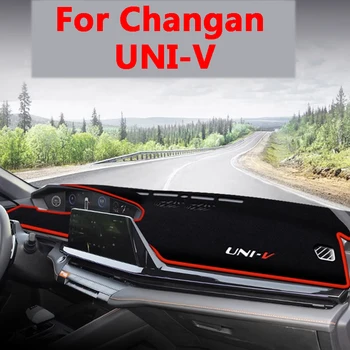 Už Changan UNIV UNI-V 2022 2023 Automobilių Poliesteris prietaisų Skydelio Kilimėlis Padengti Trinkelėmis Saulės Pavėsyje, Prietaisų Skydelis Kilimų Priedai