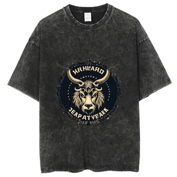 Vintage Plauti T Shirts Ataka Dėl Gyvūnų Spausdinti Marškinėliai Vyrams Harajuku Negabaritinių Tee Pora Medvilnės Mados Vyrų Y2k Streetwear