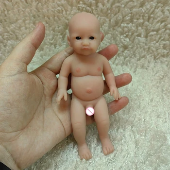 WW1572 6.69 colių 17cm 120g 100% Silikono Reborn Baby Doll Unpainted Nebaigtų Realus Mini Lėlės Vaikams Kalėdų Žaislai