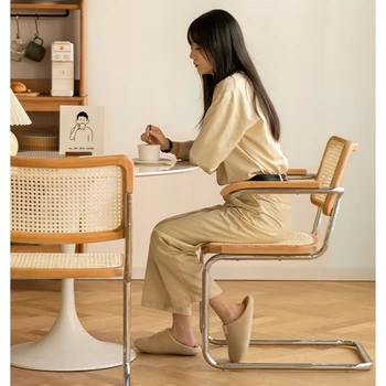 Šiaurės Derliaus Masyvo, Medžio Rotango Kėdės Dizaineris Kavos Namų Atlošas Valgomojo Kėdė Derliaus Kėdė, Kėdės, Valgomojo Kambario